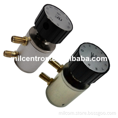 50 ohm SMA rf variable attenuator knob Variable Attenuator dc to 6Ghz 10db/90dB